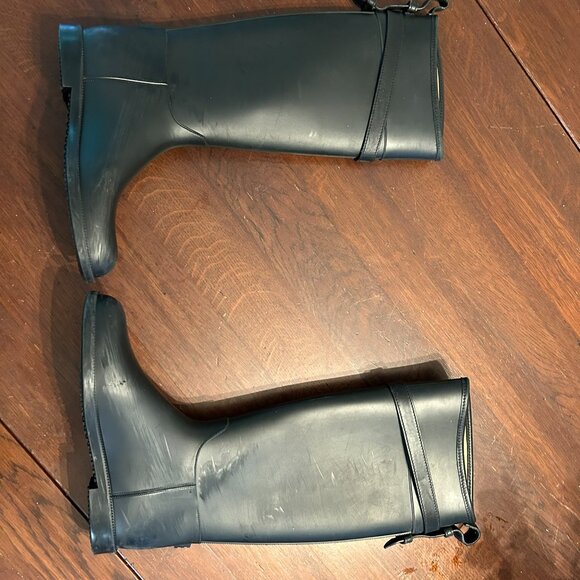 Burberry Equestrian Buckle Strap Rain Boot - Sz 39 - Picture 3 of 5